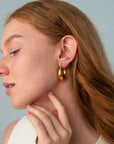 Auskarai GOLD DAILY HOOPS