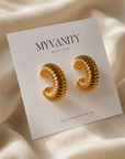 Auskarai SEASHELL HOOPS