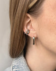 Auskaras DOUBLE ZIRCON LINE EAR CUFF