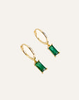 RINKINYS: EMERALD EARRINGS