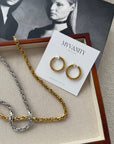 Auskarai GOLDEN HOOPS