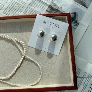 Auskarai ELEGANT SILVER HOOPS