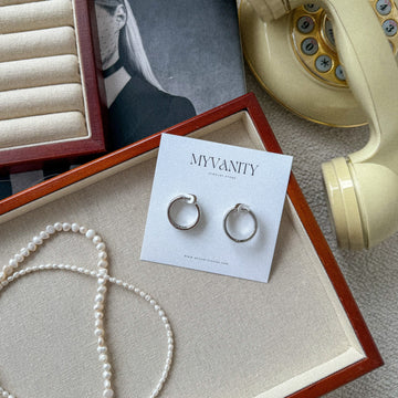 Auskarai SILVER RINGS