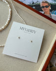 Auskarai SILVER ZIRCON DOTS