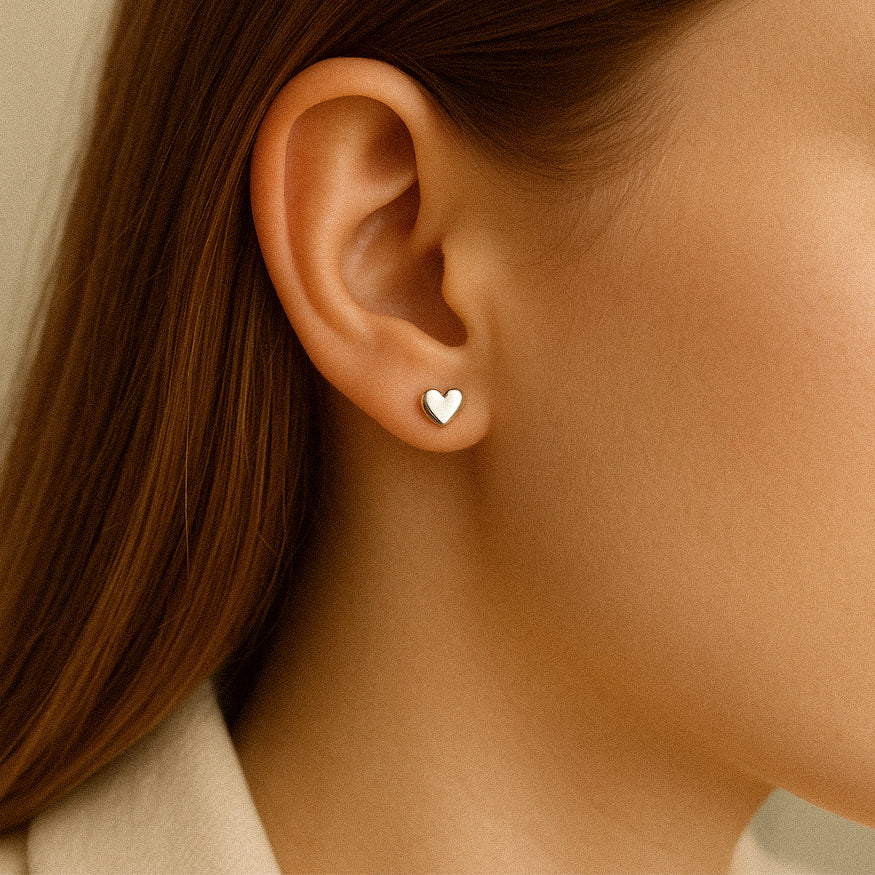 Auskarai SILVER MINI HEARTS