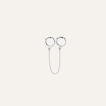 Auskarai CHAINED HOOPS