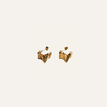 Auskarai GOLDEN SUN HOOPS