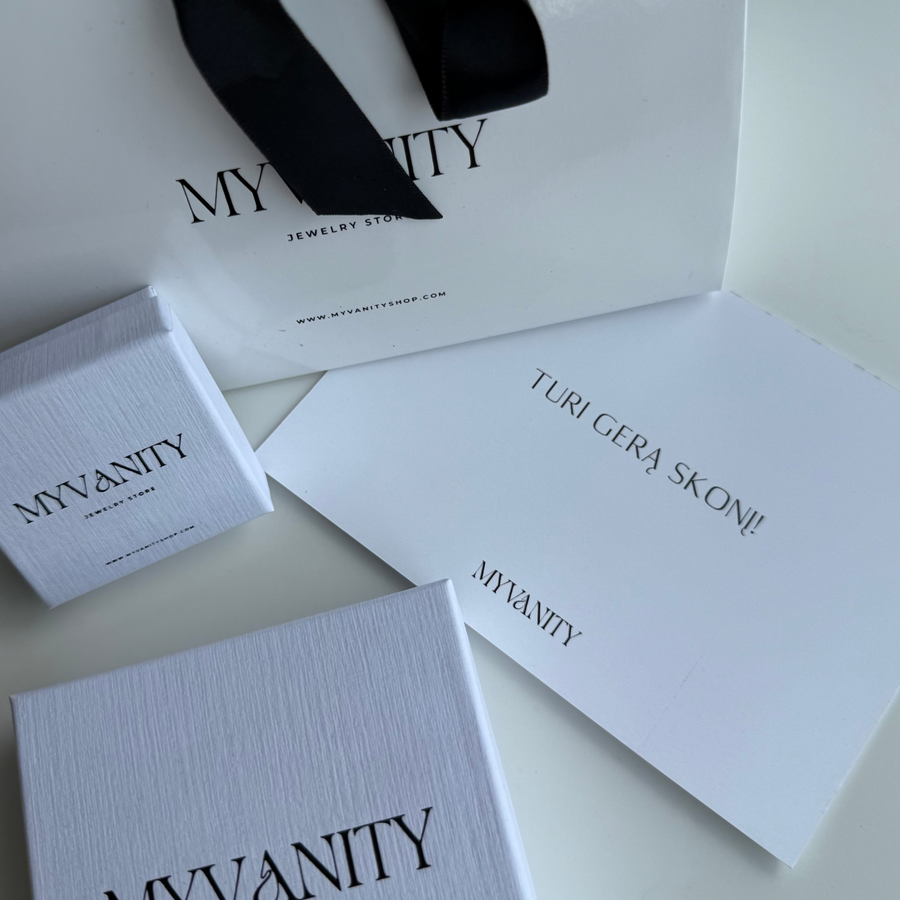 Auskarai CHAINED HOOPS