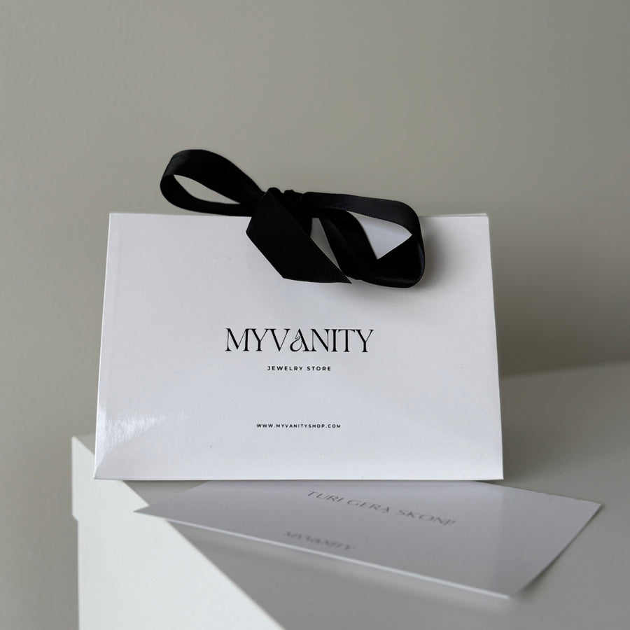 Auskarai CHAINED HOOPS