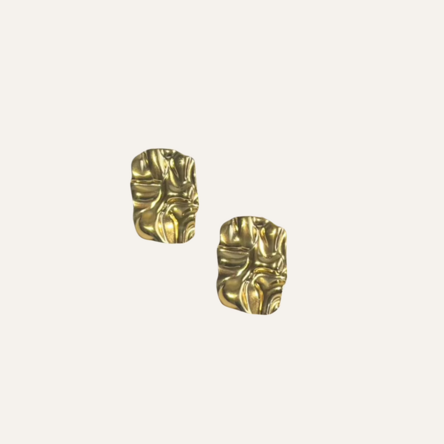 Auskarai SHAPED RECTANGULAR STUD