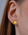 Auskarai GOLDEN STAR EARRINGS