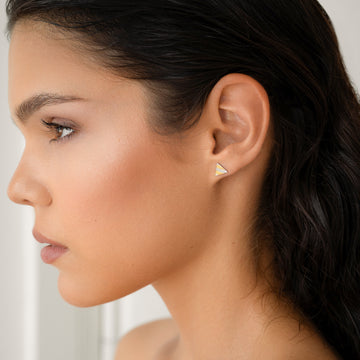 Auskarai SILVER PYRAMIDS