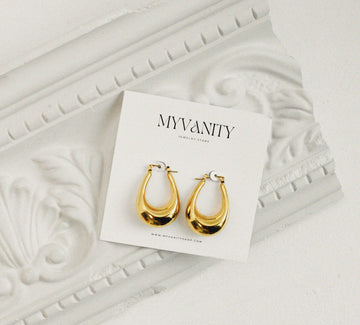 Auskarai GOLD DAILY HOOPS
