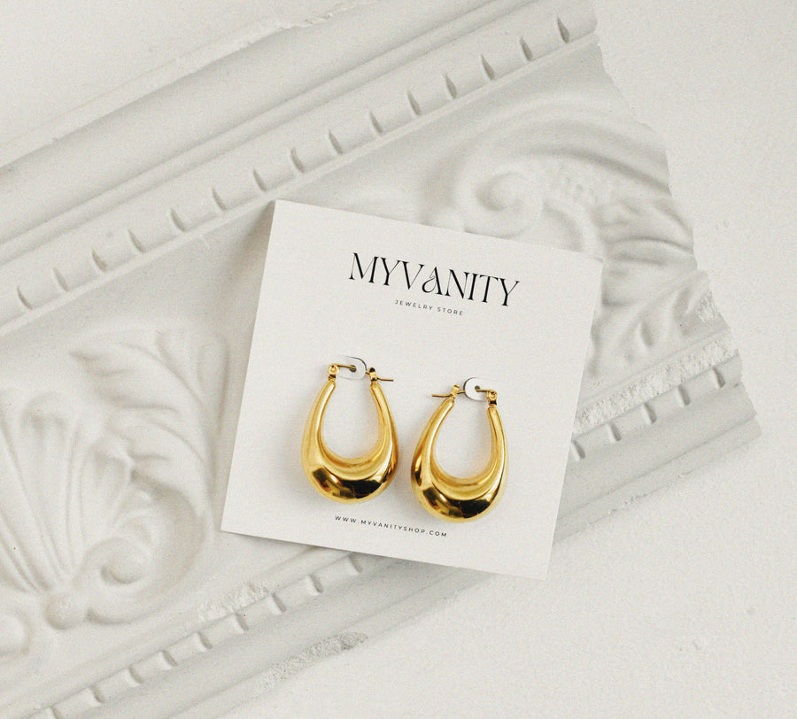 Auskarai GOLD DAILY HOOPS