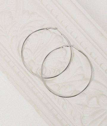 Auskarai SILVER BIG CIRCLES