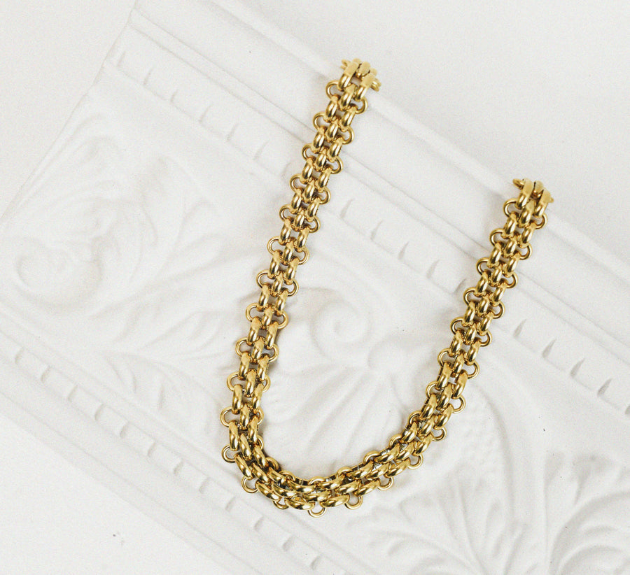 Kaklo papuošalas MASSIVE GOLDEN CHOCKER