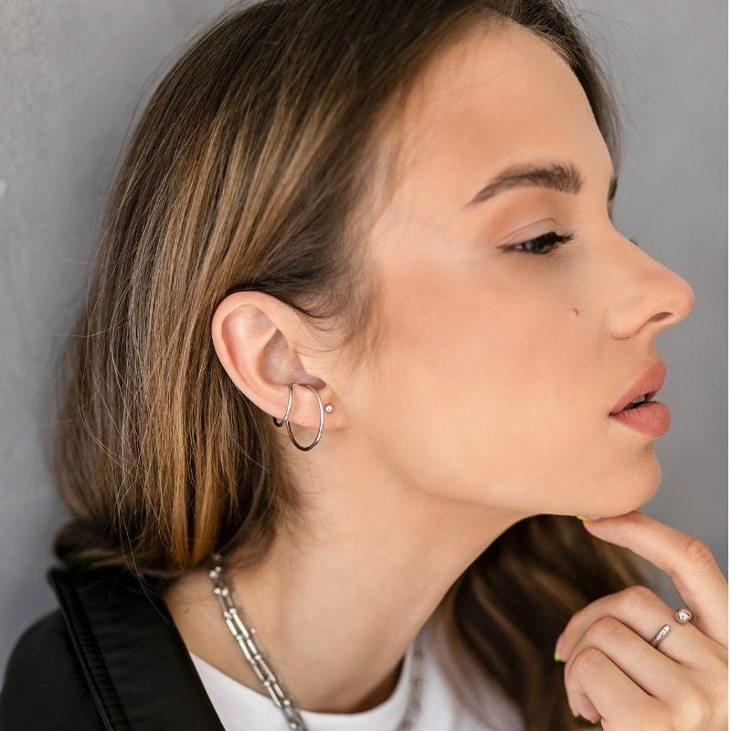 Auskaras BIG DOUBLE EAR CUFF (S)