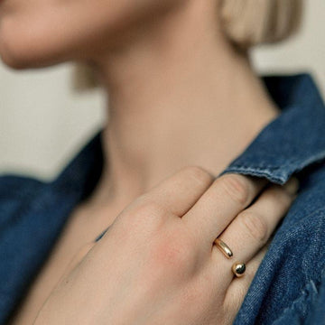 Žiedas MULTISIZE GOLDEN DROP